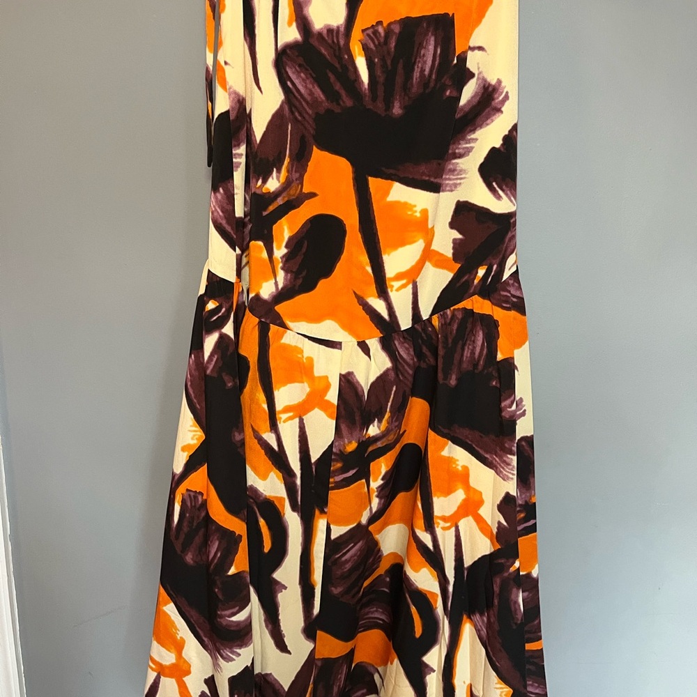 Hutch Orange and Black Maxi Skirt - Picture 6 of 8
